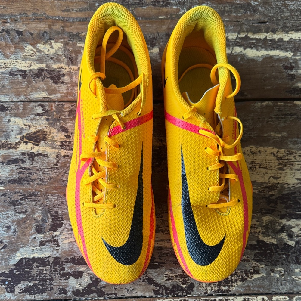 Nike Kids Yellow and Pink Sneakers